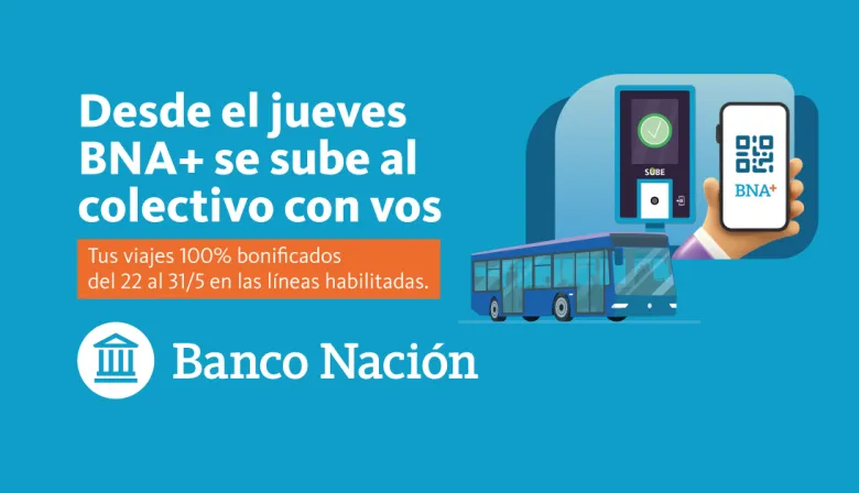 El Banco Nación, primero en pagos con QR en transporte público