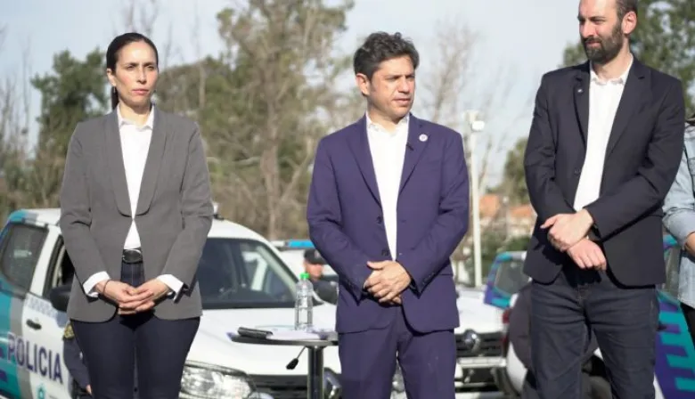 Kicillof entregó patrulleros junto a Selci y respaldó la candidatura de Florencia Lampreabe