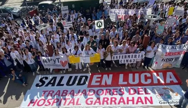 Paros, marcha federal y reclamo por la ley de emergencia: el Garrahan profundiza su lucha