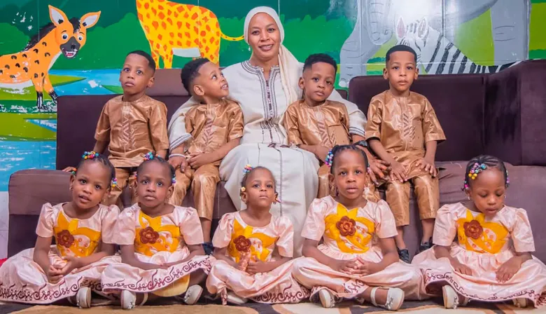 Los nonillizos Arby-Cissé cumplieron 4 años: sus padres compartieron fotos inéditas del histórico nacimiento