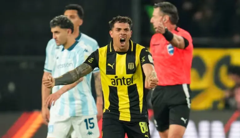 Racing perdió en Montevideo y se jugará todo ante Peñarol en Avellaneda
