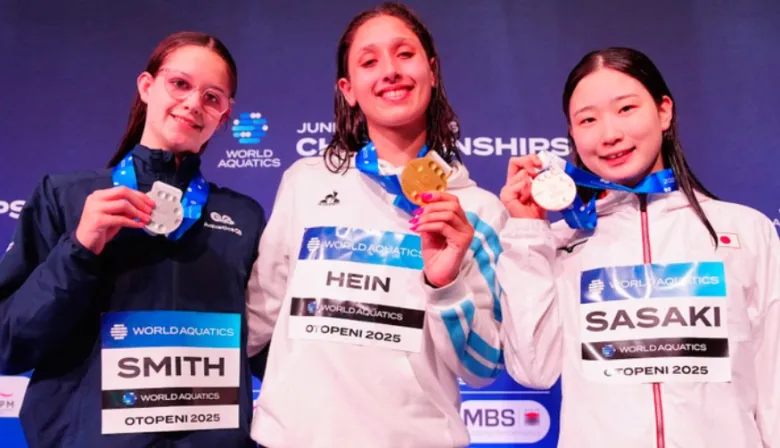 Agostina Hein hizo historia en Rumania: oro mundial y récord para la natación argentina