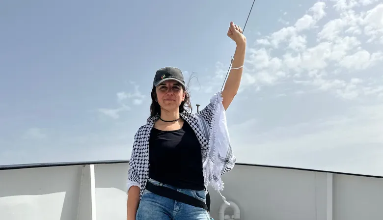 Cele Fierro se suma a la Flotilla Humanitaria rumbo a Gaza