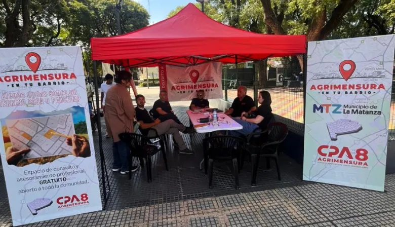 San Justo: vecinos participaron de una jornada de asesoramiento gratuito del programa “Agrimensura en tu Barrio”