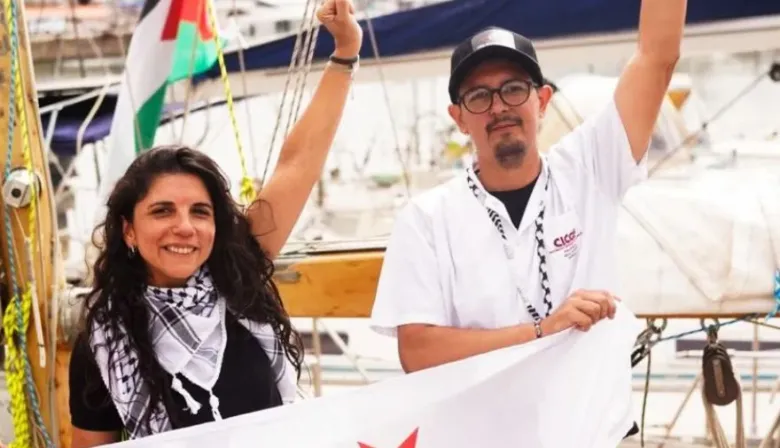 Denuncian que fuerzas israelíes secuestraron a Cele Fierro y otros tripulantes de la Flotilla Sumud Global