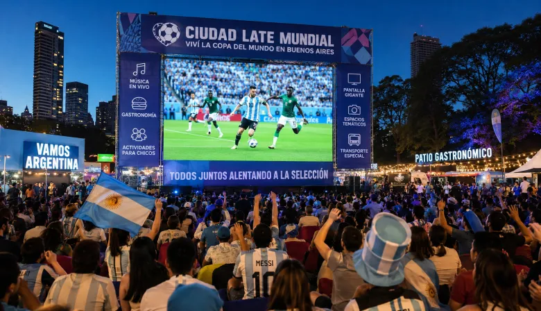 Buenos Aires se prepara para vivir la Copa del Mundo con pantallas gigantes y actividades gratuitas
