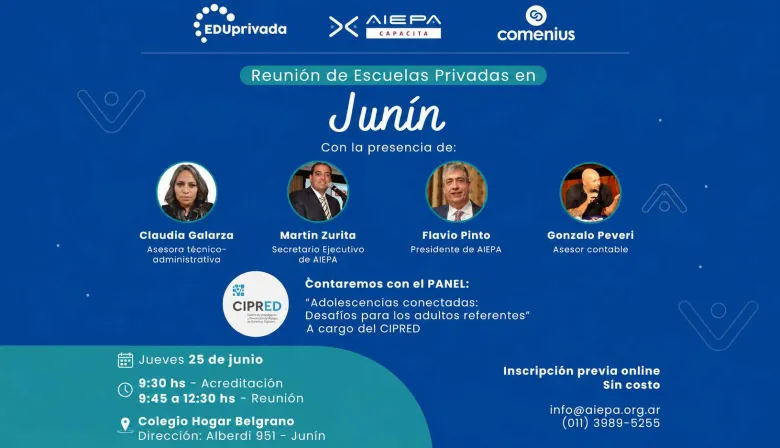 Amenazas digitales, apuestas online y gestión educativa: los temas que analizarán las escuelas privadas en Junín
