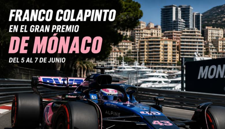 Colapinto llega a Mónaco en alza y busca seguir sumando protagonismo con Alpine