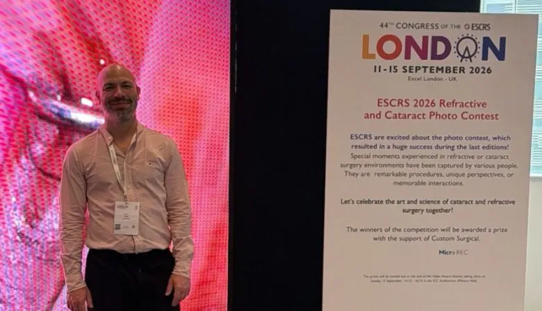 Un médico platense fue reconocido en Londres por una innovadora técnica oftalmológica