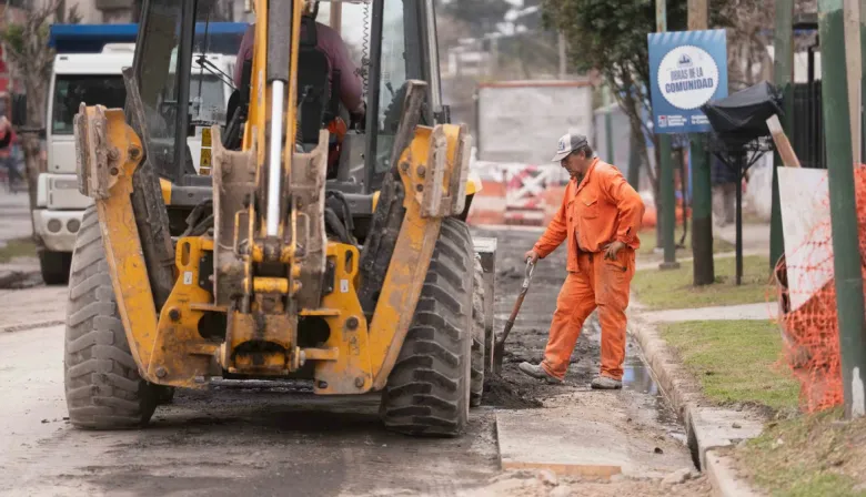 Llavallol avanza con una obra hídrica que beneficiará a vecinos de la zona
