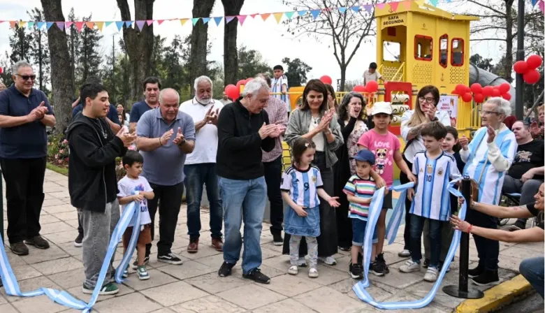 Dique Luján sumó una nueva plaza con juegos, iluminación y espacios deportivos