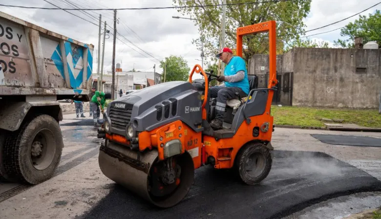 Lanús Gobierno avanza con las obras del plan de pavimentación en Gerli