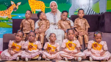 Los nonillizos Arby-Cissé cumplieron 4 años: sus padres compartieron fotos inéditas del histórico nacimiento