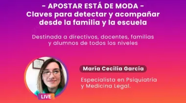 “Apostar está de moda”: charla abierta para la comunidad educativa