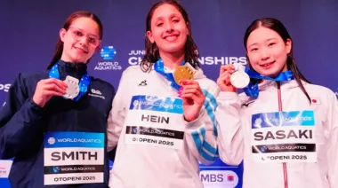 Agostina Hein hizo historia en Rumania: oro mundial y récord para la natación argentina