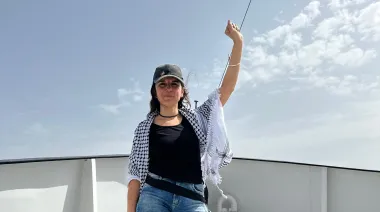 Cele Fierro se suma a la Flotilla Humanitaria rumbo a Gaza