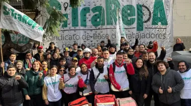 Repartidores por aplicación del SiTraRepA se movilizan contra la reforma laboral