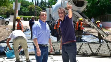 Katopodis recorrió obras de mejoramiento integral en Florencio Varela