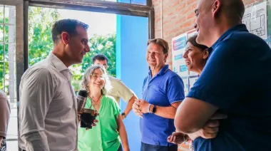 Julián Álvarez supervisó la puesta en valor de la Escuela Secundaria N°10 de Remedios de Escalada