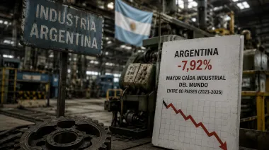 Argentina lidera el ranking mundial de caída industrial y profundiza la crisis fabril