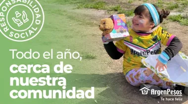 ArgenPesos compartió una jornada por el Día de la Niñez en el Club Vatteone