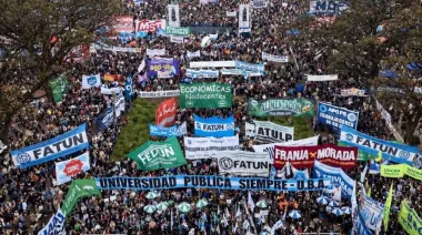 La quinta Marcha Federal Universitaria reclamó la aplicación de la Ley de Financiamiento