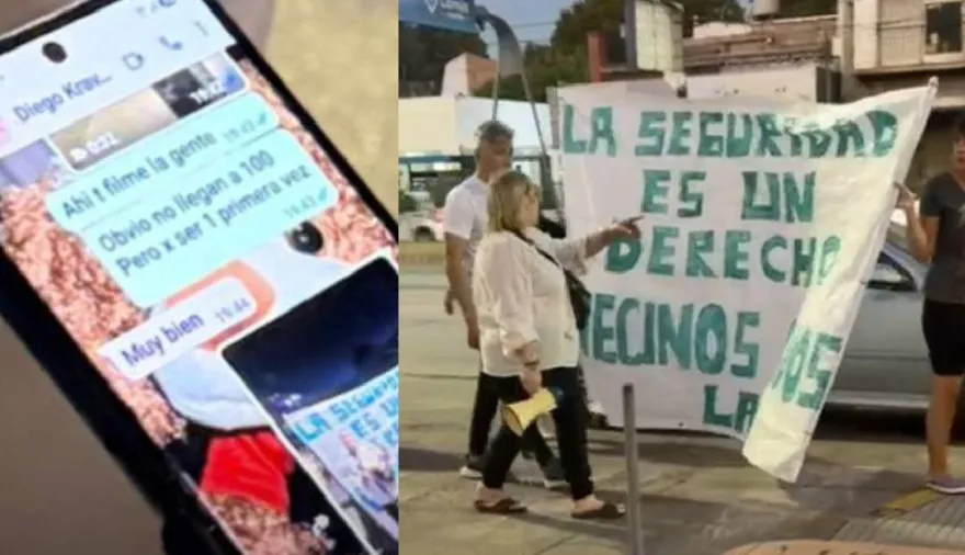 Julián Álvarez denunció “operaciones” de Diego Kravetz tras una protesta por inseguridad