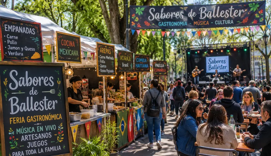 Villa Ballester celebra una nueva edición de la feria Sabores con comidas típicas y shows en vivo