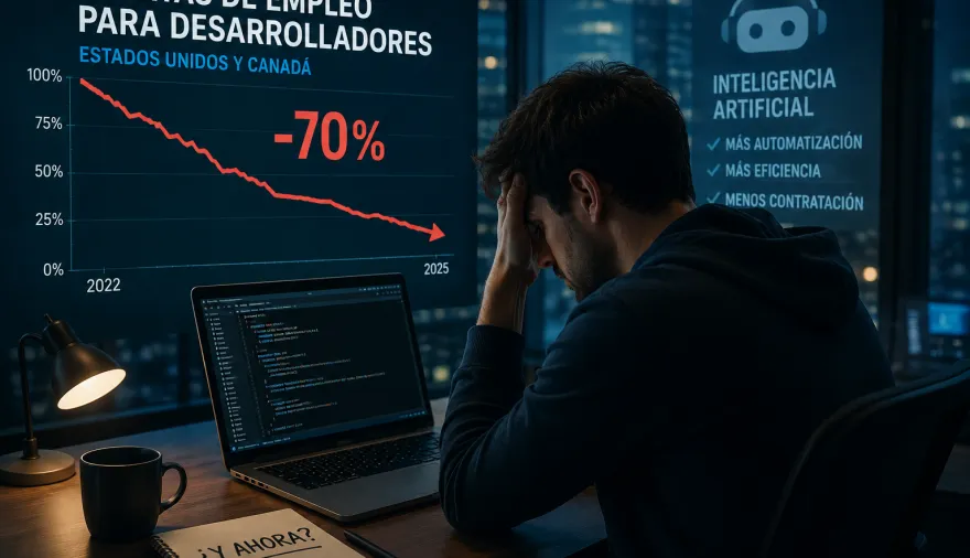 La inteligencia artificial redefine el empleo tecnológico y crece la preocupación entre programadores