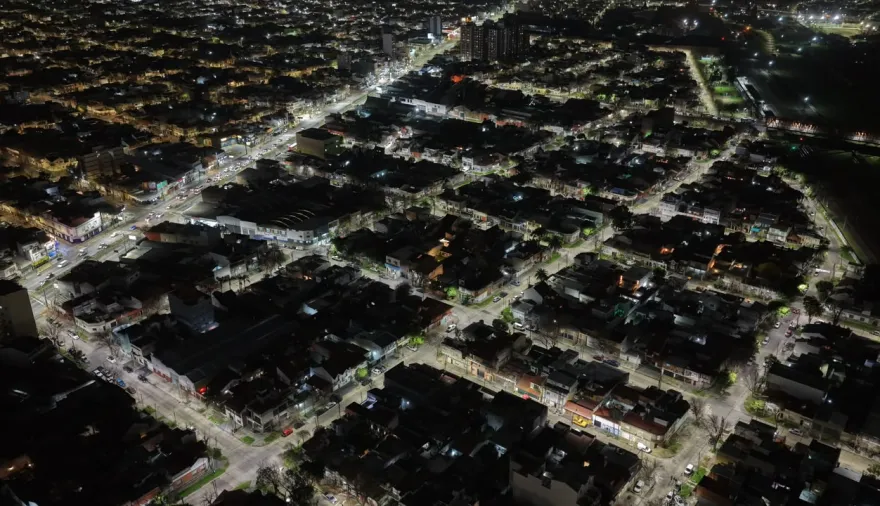 Lanús Gobierno concretó el recambio de 200 luminarias led en Gerli Oeste