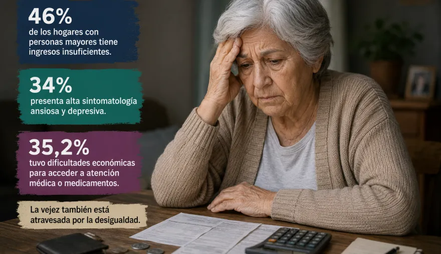 La vejez bajo presión: crecen los problemas económicos, de salud y bienestar emocional