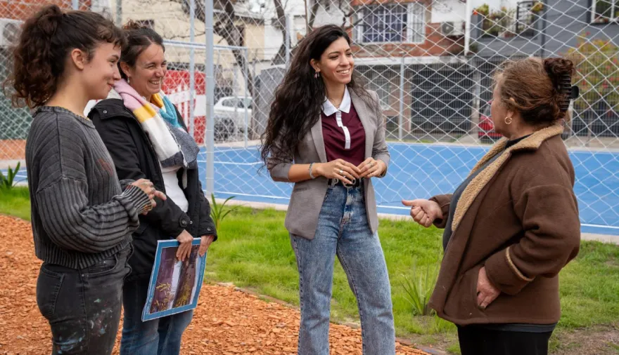 Lanús Gobierno inauguró un nuevo espacio recreativo en el Barrio Villa Talleres