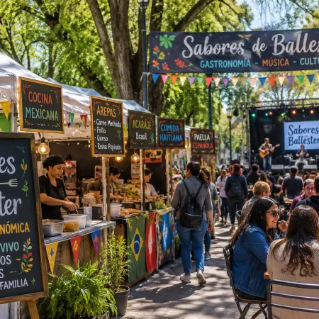 Villa Ballester celebra una nueva edición de la feria Sabores con comidas típicas y shows en vivo