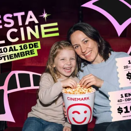 Cinemark celebra una nueva edición de la Fiesta del Cine con entradas desde $5.000