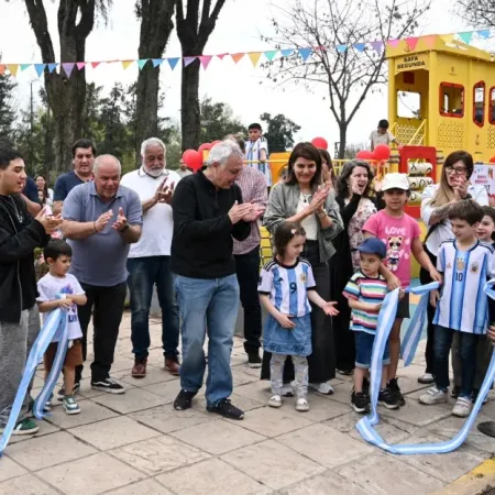 Dique Luján sumó una nueva plaza con juegos, iluminación y espacios deportivos